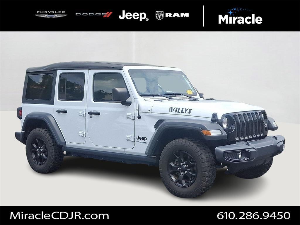 used 2021 Jeep Wrangler Unlimited car, priced at $32,477