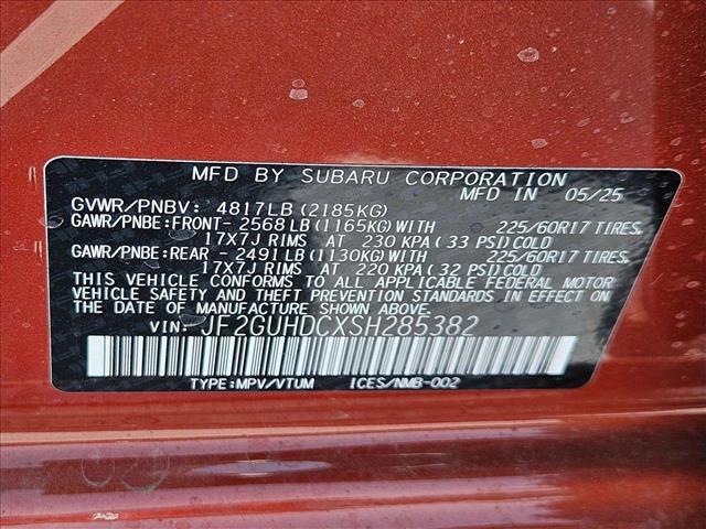 new 2025 Subaru Crosstrek car, priced at $30,342
