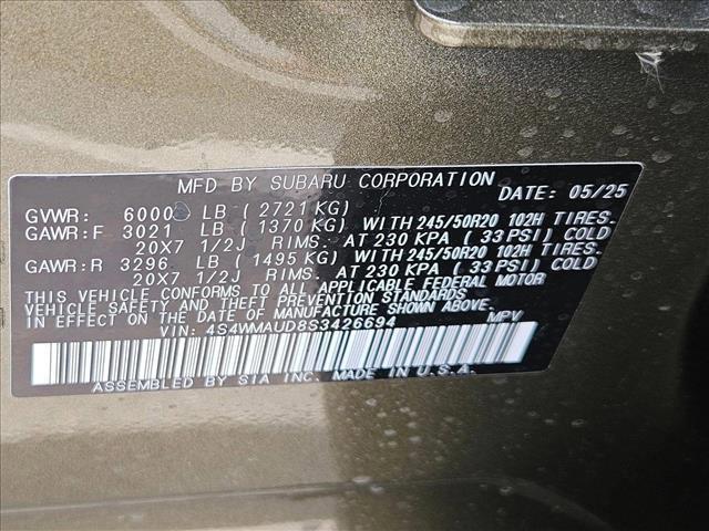 new 2025 Subaru Ascent car, priced at $48,171