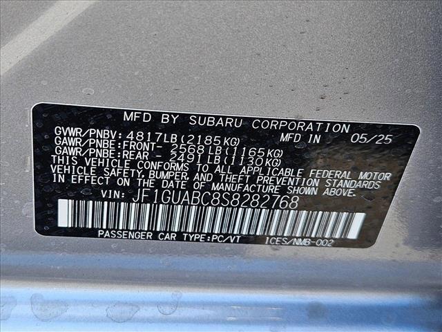 new 2025 Subaru Impreza car, priced at $25,265