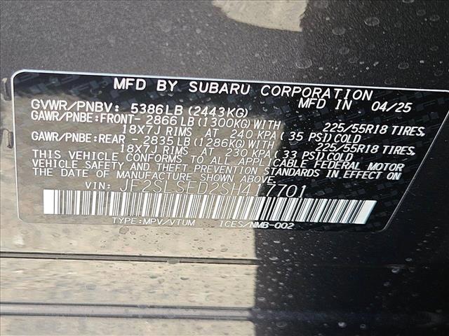new 2025 Subaru Forester Hybrid car, priced at $36,523