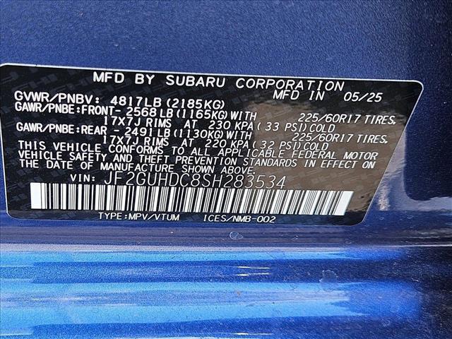 new 2025 Subaru Crosstrek car, priced at $28,723