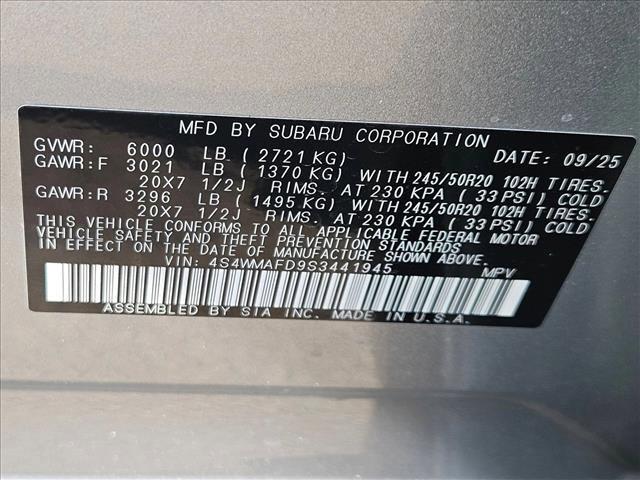 new 2025 Subaru Ascent car, priced at $43,293