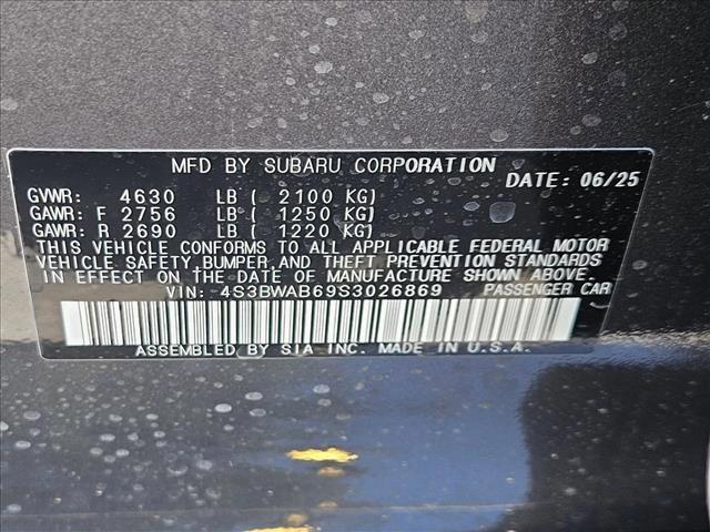 new 2025 Subaru Legacy car, priced at $27,074