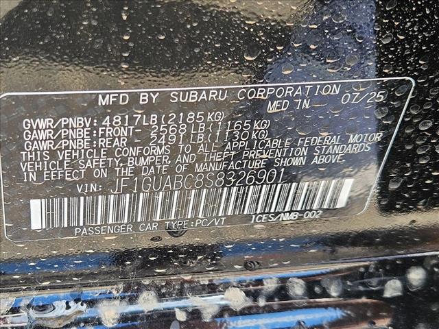 new 2025 Subaru Impreza car, priced at $26,236