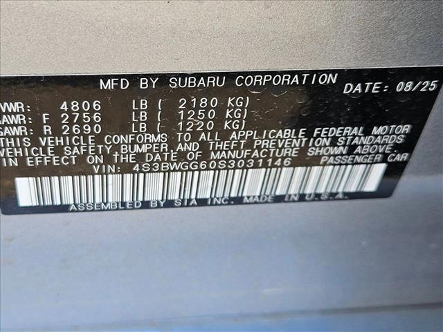 new 2025 Subaru Legacy car, priced at $36,046