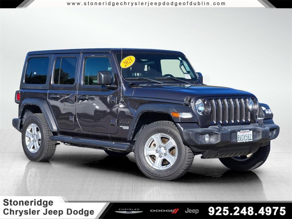 used 2021 Jeep Wrangler Unlimited car, priced at $32,199