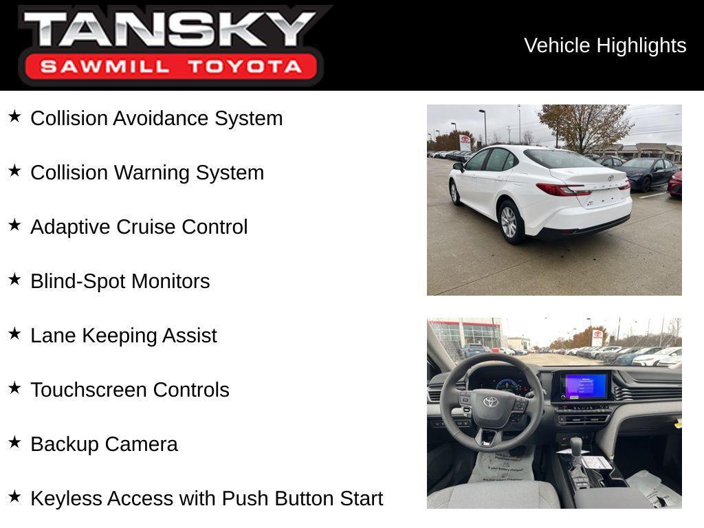 new 2026 Toyota Camry car, priced at $31,730