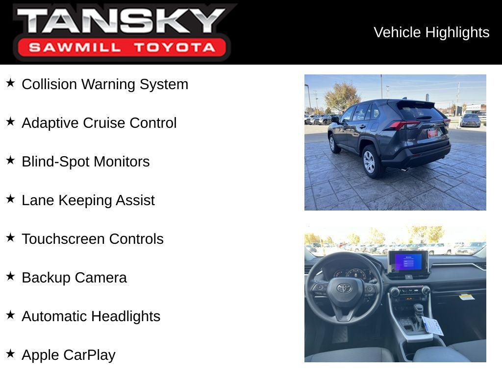 new 2025 Toyota RAV4 car, priced at $31,877