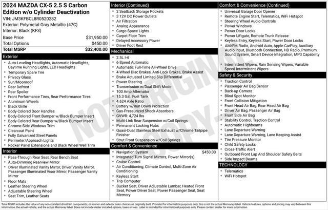 used 2024 Mazda CX-5 car, priced at $27,311