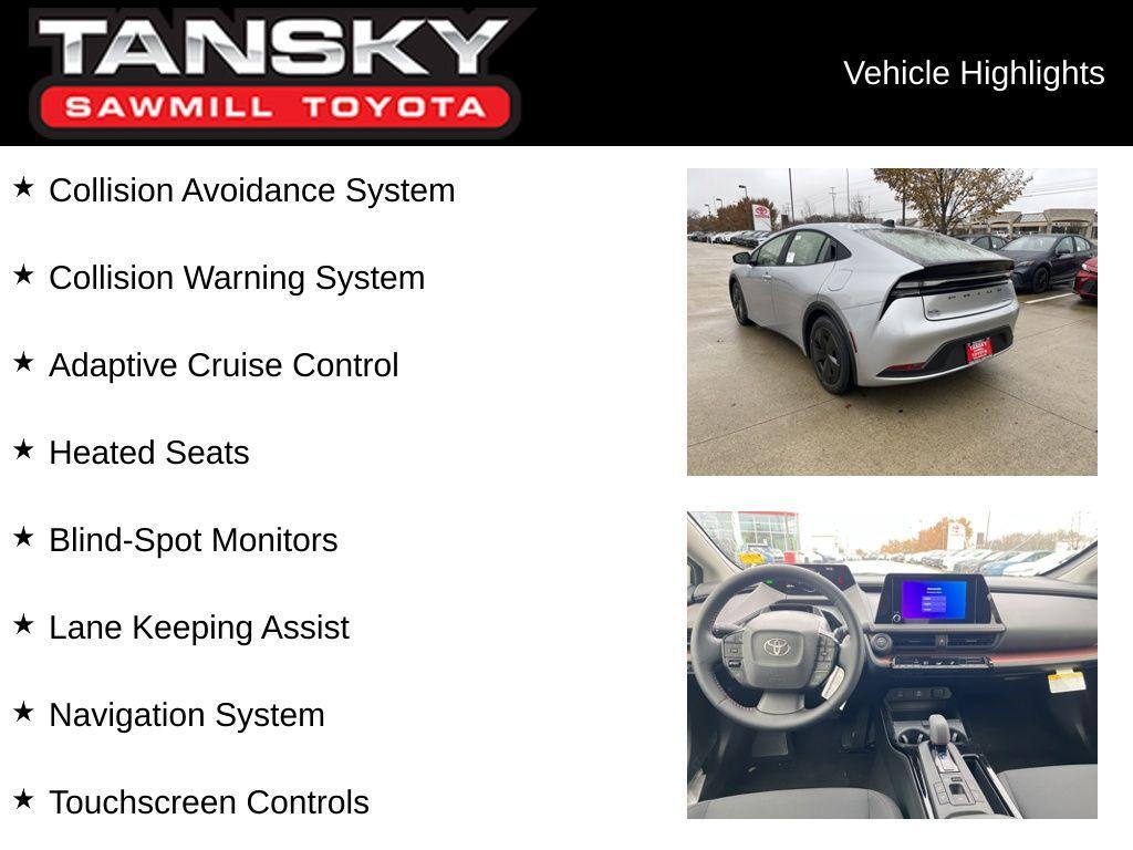 new 2026 Toyota Prius Plug-In Hybrid car, priced at $34,589