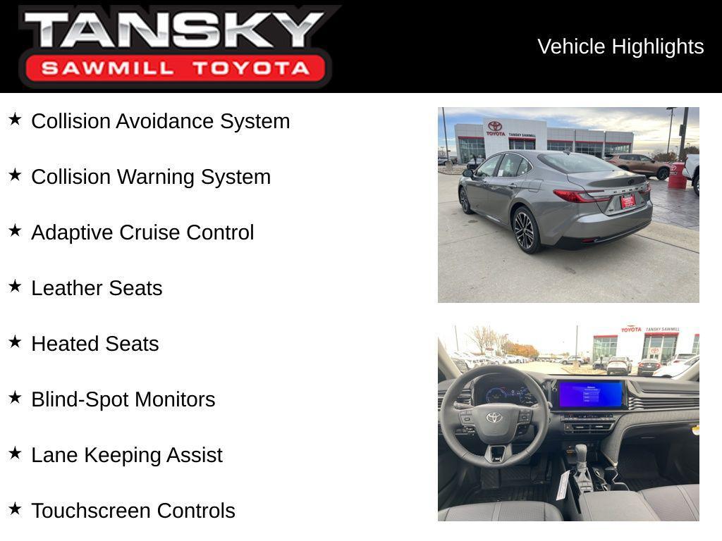 new 2026 Toyota Camry car, priced at $34,154