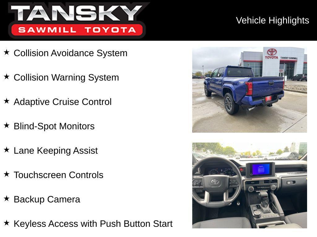 new 2025 Toyota Tacoma car, priced at $42,945