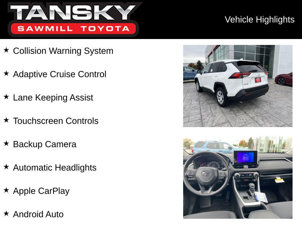 new 2025 Toyota RAV4 car, priced at $31,297