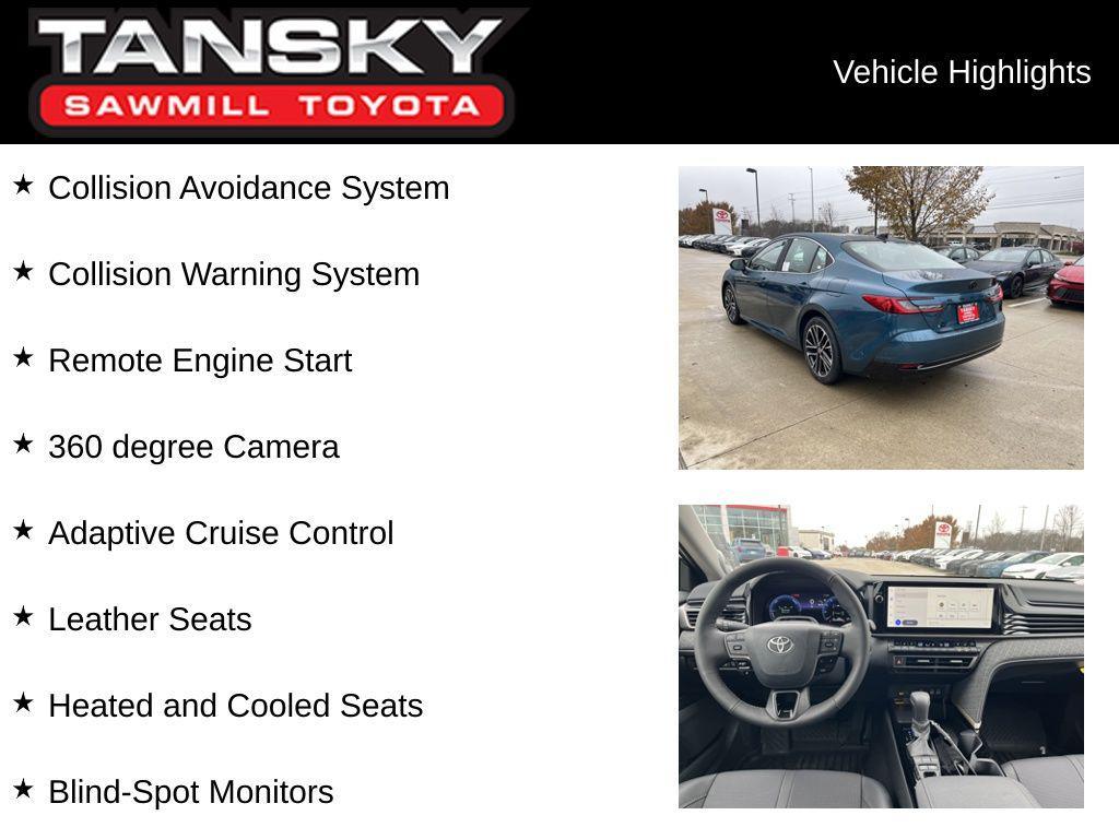 new 2026 Toyota Camry car, priced at $39,255