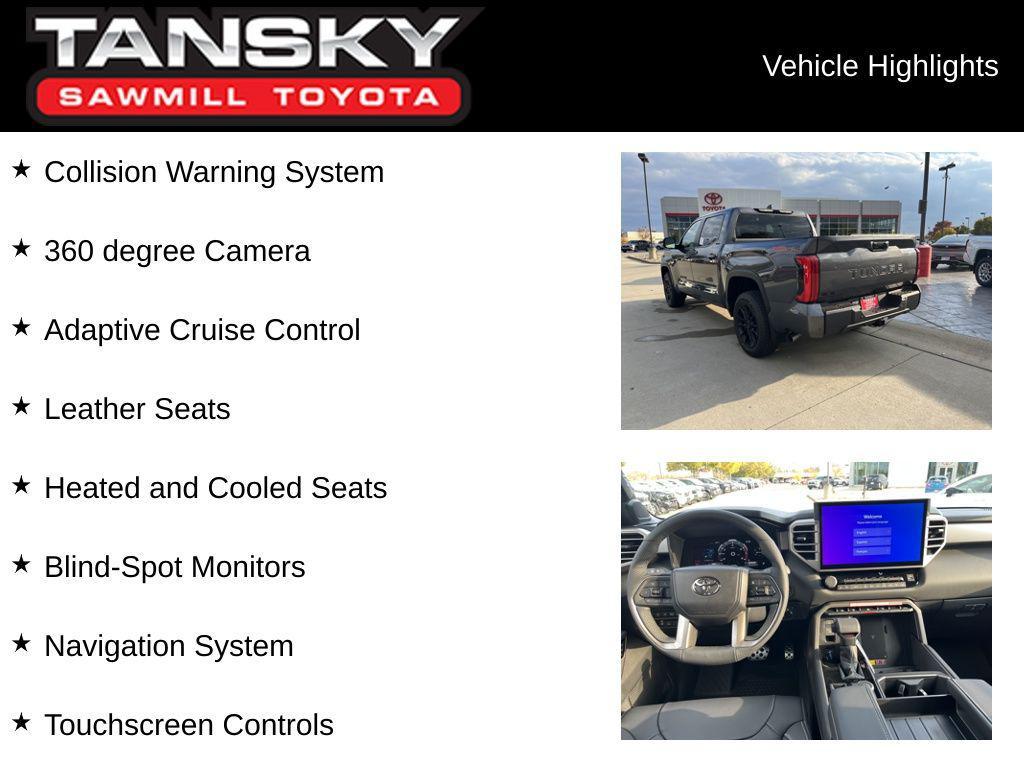 new 2026 Toyota Tundra car, priced at $61,562