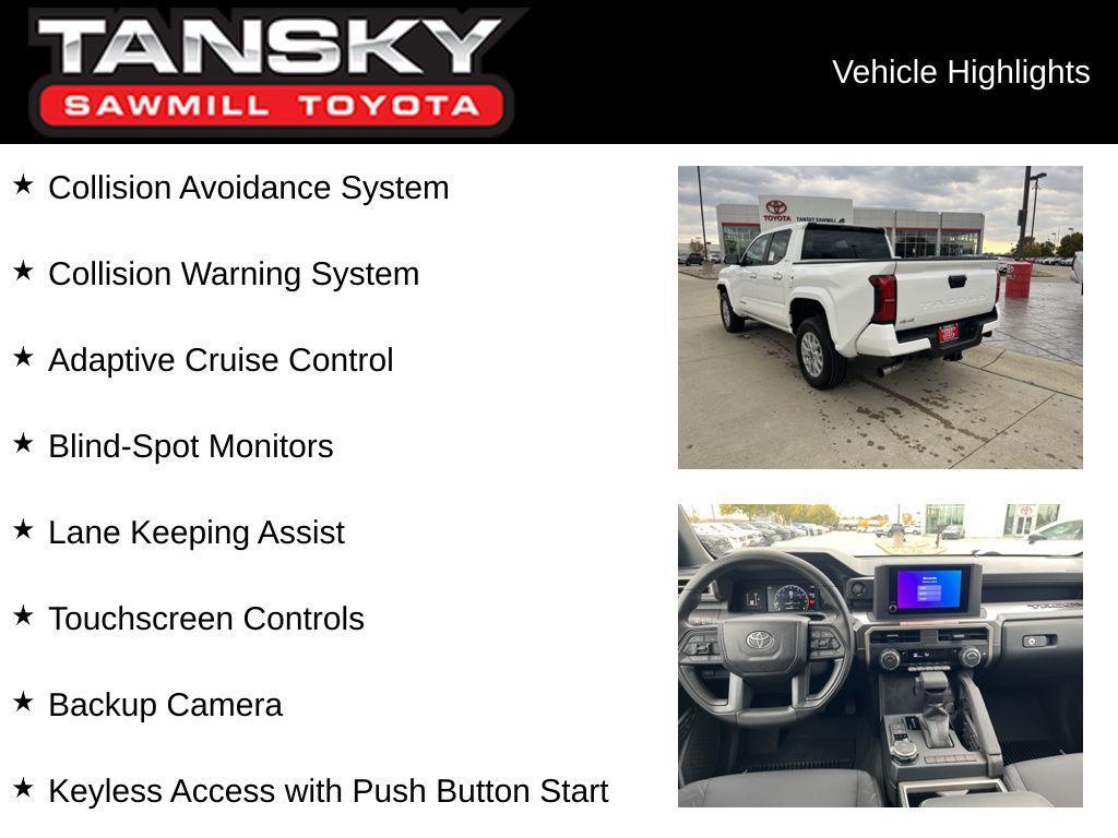 new 2025 Toyota Tacoma car, priced at $40,494