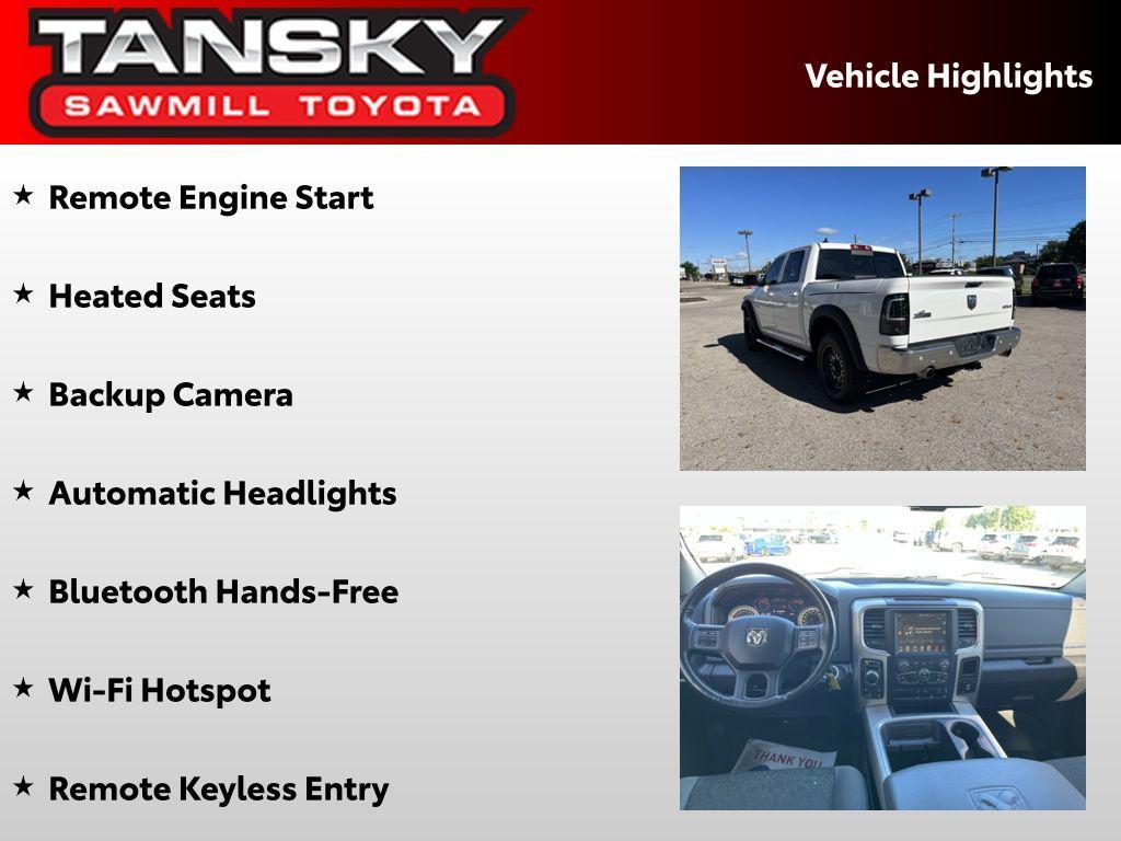 used 2017 Ram 1500 car, priced at $19,995