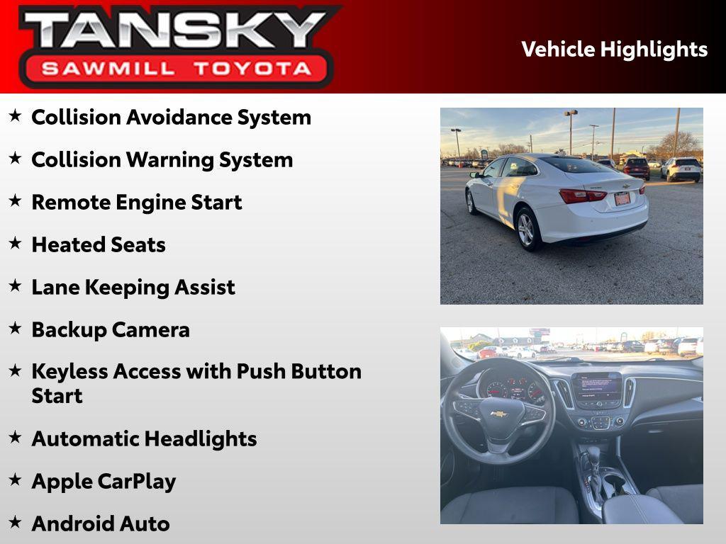 used 2024 Chevrolet Malibu car, priced at $17,706