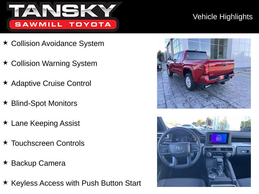 new 2025 Toyota Tacoma car, priced at $40,917