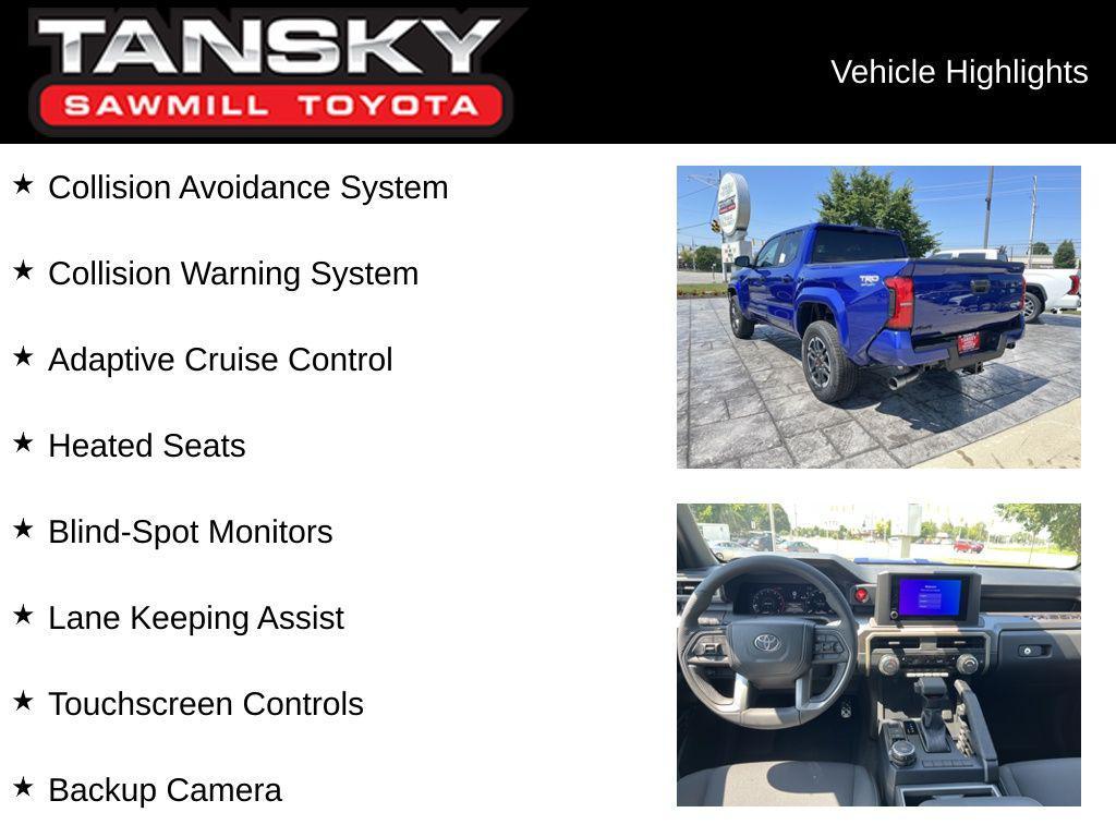 new 2025 Toyota Tacoma car, priced at $43,208