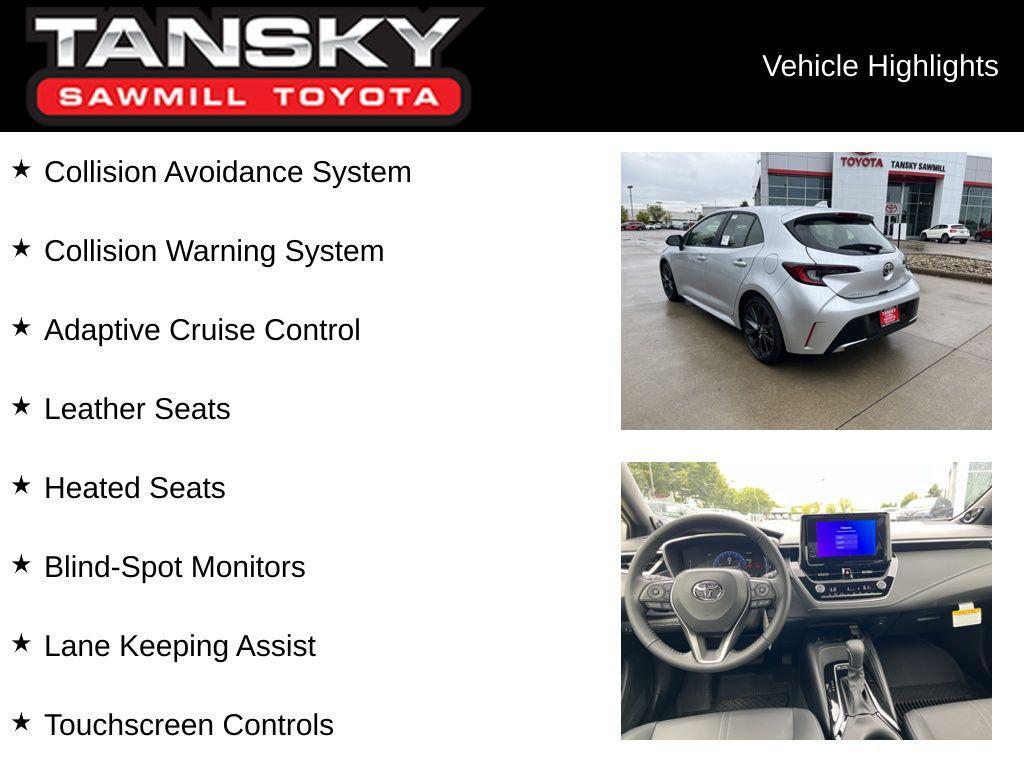 new 2025 Toyota Corolla car, priced at $28,574