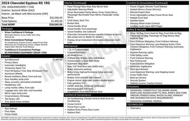 used 2024 Chevrolet Equinox car, priced at $27,745