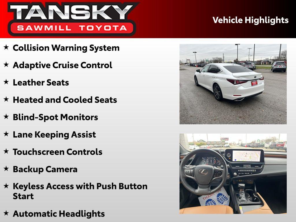 used 2024 Lexus ES 350 car, priced at $34,270