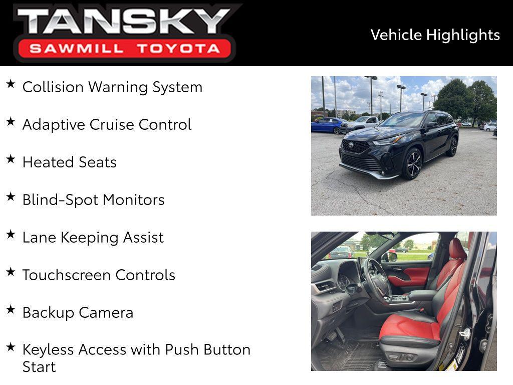 used 2022 Toyota Highlander car, priced at $38,404
