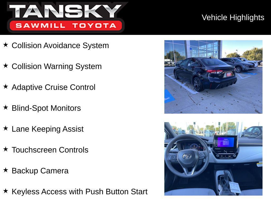 new 2026 Toyota Corolla car, priced at $26,833