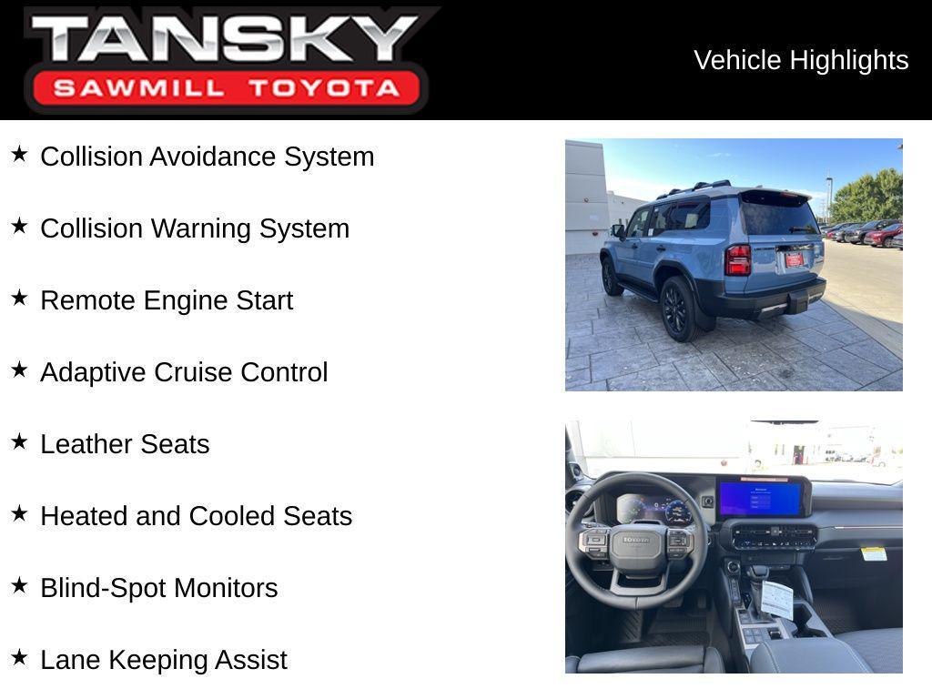 new 2025 Toyota Land Cruiser car, priced at $72,000
