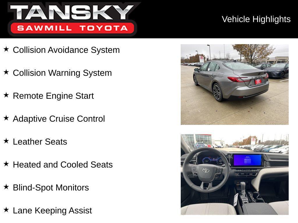 new 2026 Toyota Camry car, priced at $37,544