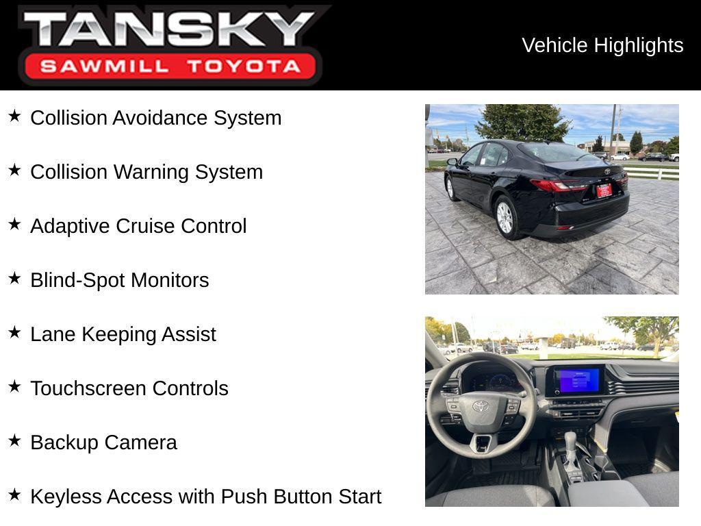new 2026 Toyota Camry car, priced at $28,725