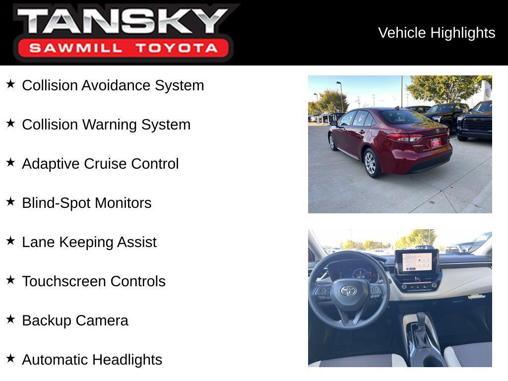 new 2026 Toyota Corolla car, priced at $23,401