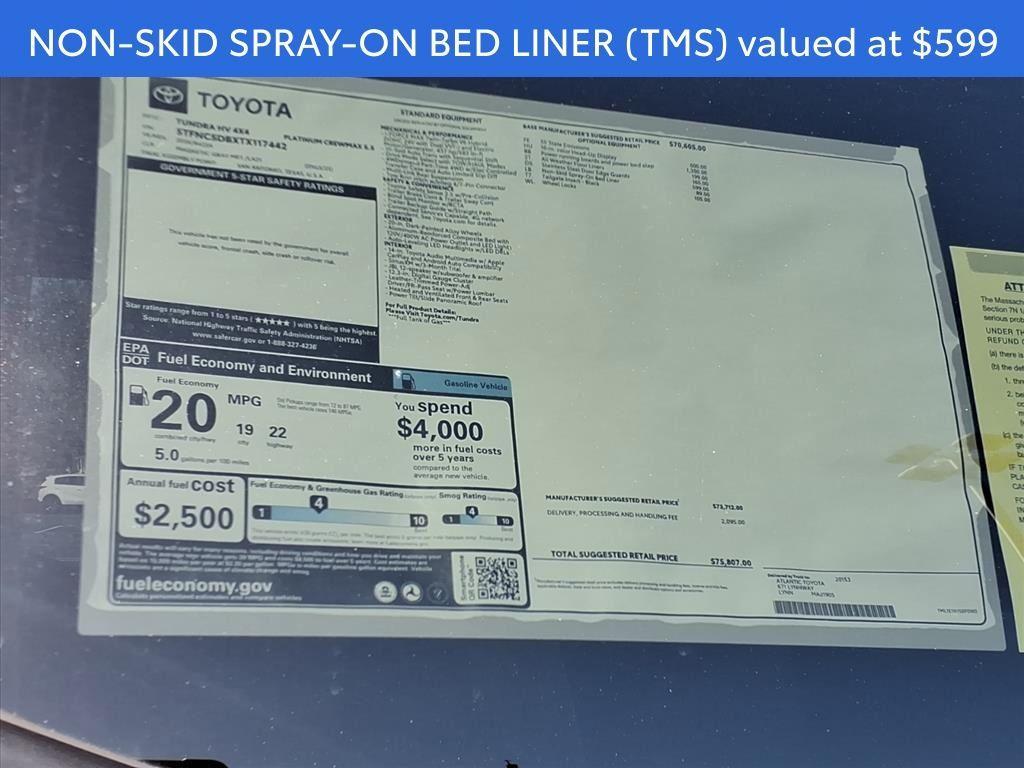 new 2026 Toyota Tundra Hybrid car, priced at $71,160