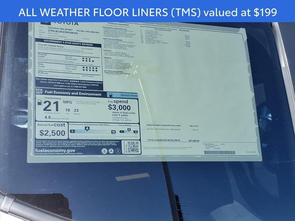 new 2025 Toyota Tacoma car, priced at $47,668