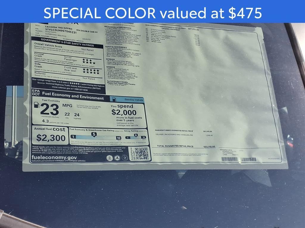 new 2025 Toyota Tacoma Hybrid car, priced at $53,110