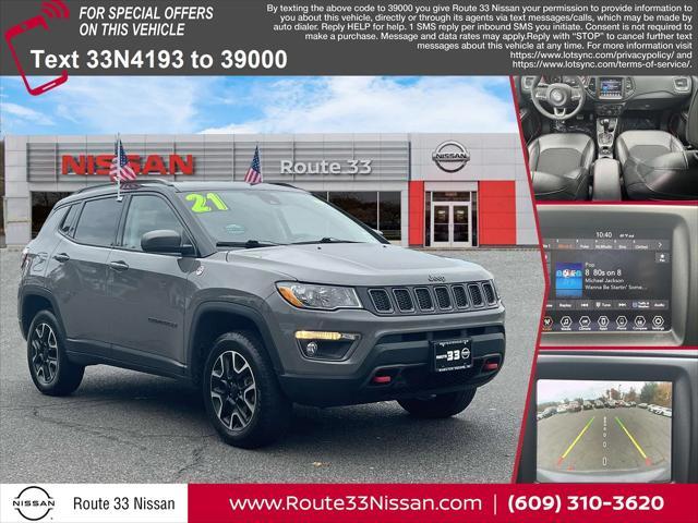 used 2021 Jeep Compass car, priced at $19,395