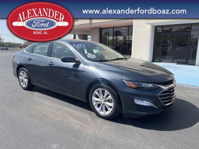 used 2021 Chevrolet Malibu car, priced at $16,989