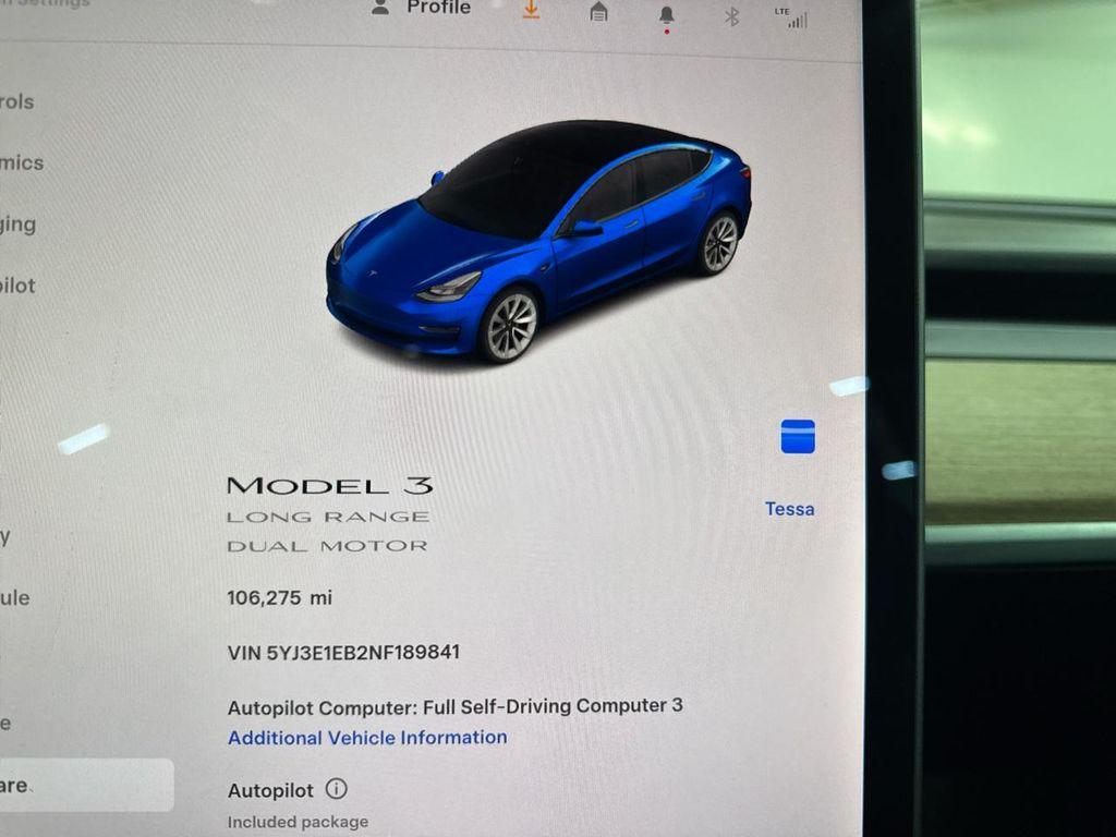 used 2022 Tesla Model 3 car, priced at $18,000
