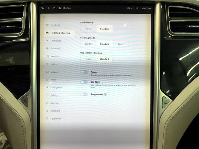 used 2016 Tesla Model S car, priced at $18,500