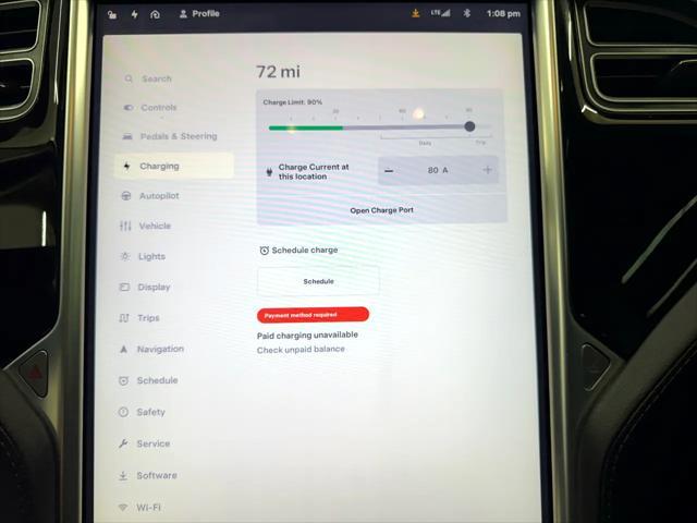 used 2015 Tesla Model S car, priced at $12,000