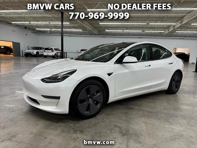 used 2022 Tesla Model 3 car, priced at $18,500