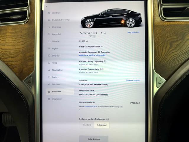 used 2016 Tesla Model S car, priced at $15,500