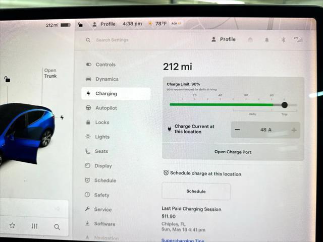 used 2020 Tesla Model Y car, priced at $18,800