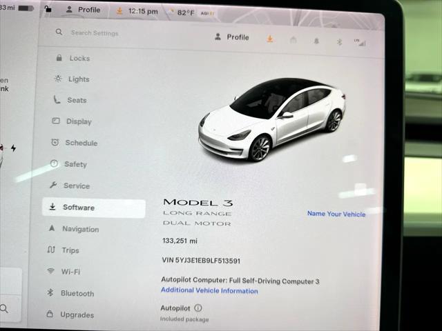 used 2020 Tesla Model 3 car, priced at $18,500