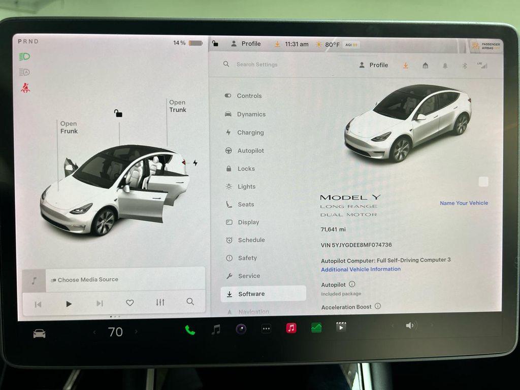 used 2021 Tesla Model Y car, priced at $23,800