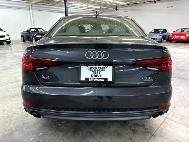 used 2018 Audi A4 car, priced at $14,800