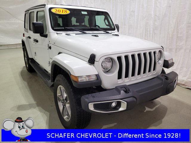 used 2018 Jeep Wrangler Unlimited car, priced at $23,800