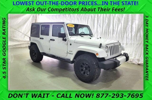 used 2016 Jeep Wrangler Unlimited car, priced at $22,099